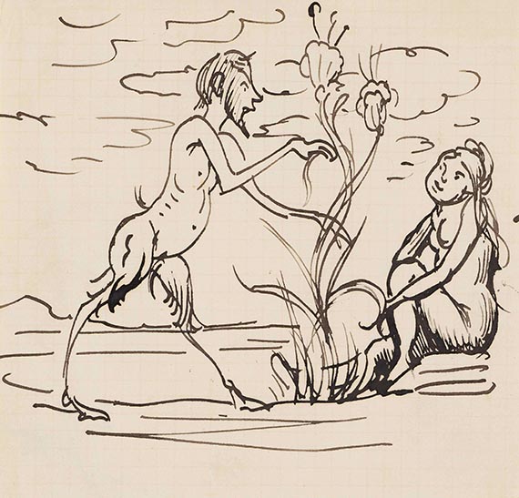 Hildebrand, Adolf von - Bleistiftzeichnung