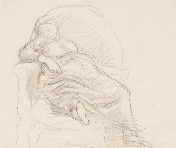 Hildebrand, Adolf von - Liegende Frauenfiguren (2 Blatt)