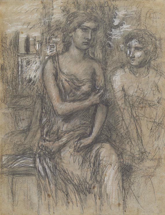 Marées, Hans von - Sitzende Figuren in einer römischen Landschaft