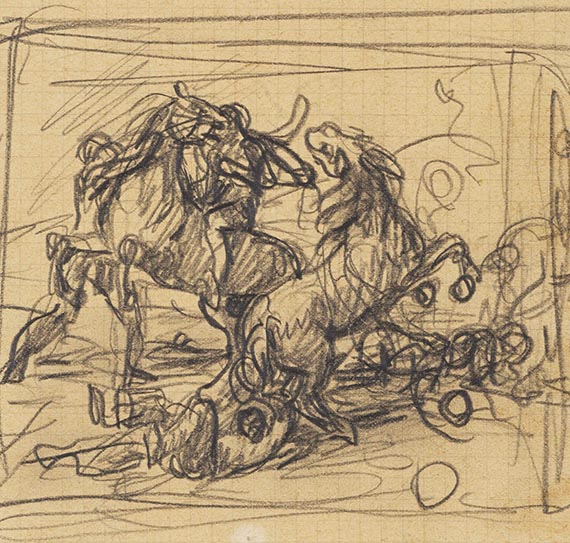 Marées, Hans von - Reiterstudien