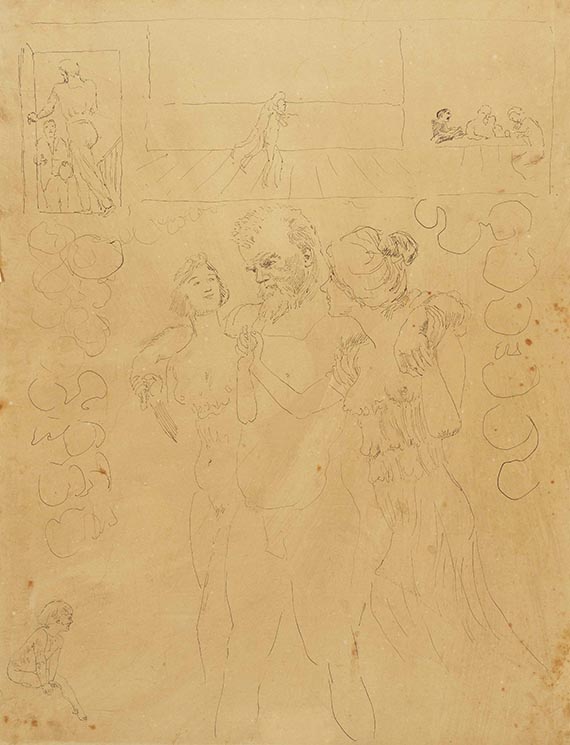 Klinger, Max - Entwurfszeichnungen (6 Bll.)