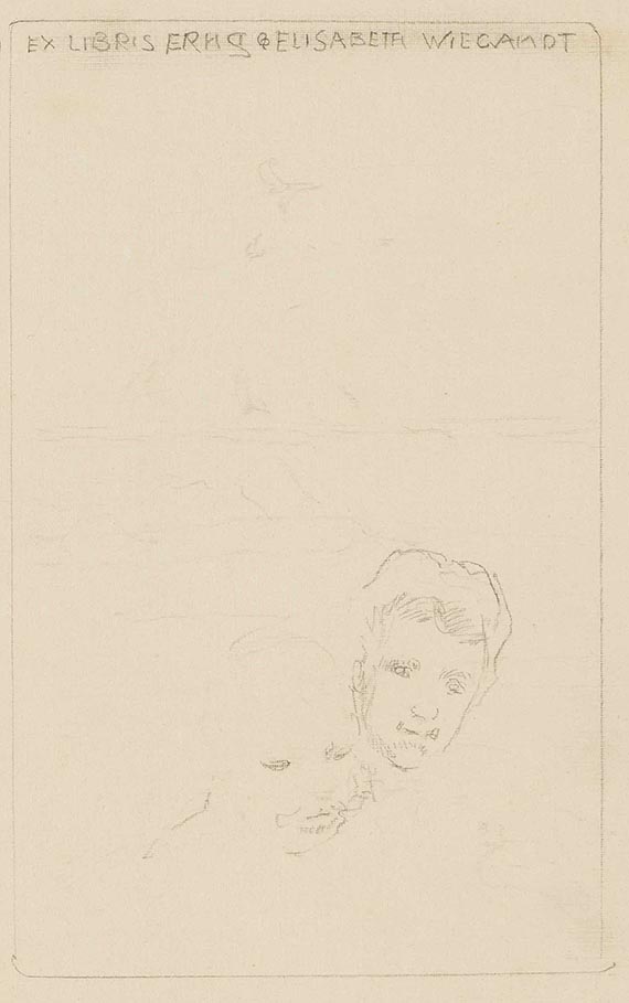 Klinger, Max - Entwurfszeichnungen für Ex libris (11 Blatt)