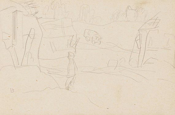 Bonnard, Pierre - Homme dans les Ruines, Camion