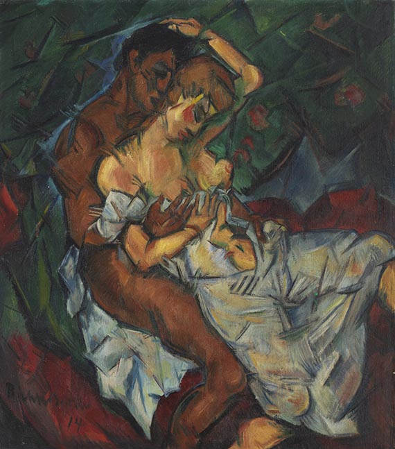 Richter-Berlin, Heinrich - &Ouml;l auf Leinwand