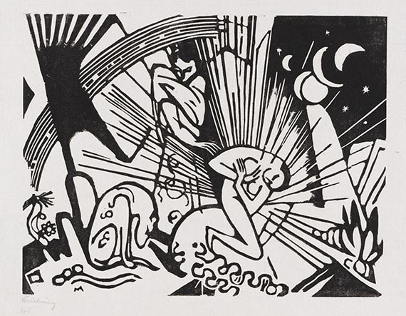 Franz Marc - Holzschnitt