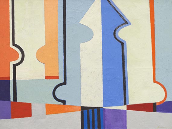 Heinrich Maria Davringhausen - &Ouml;l auf Leinwand