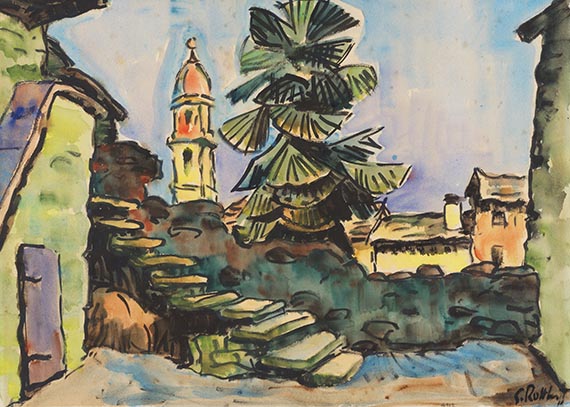 Karl Schmidt-Rottluff - Tessiner Bauernhof