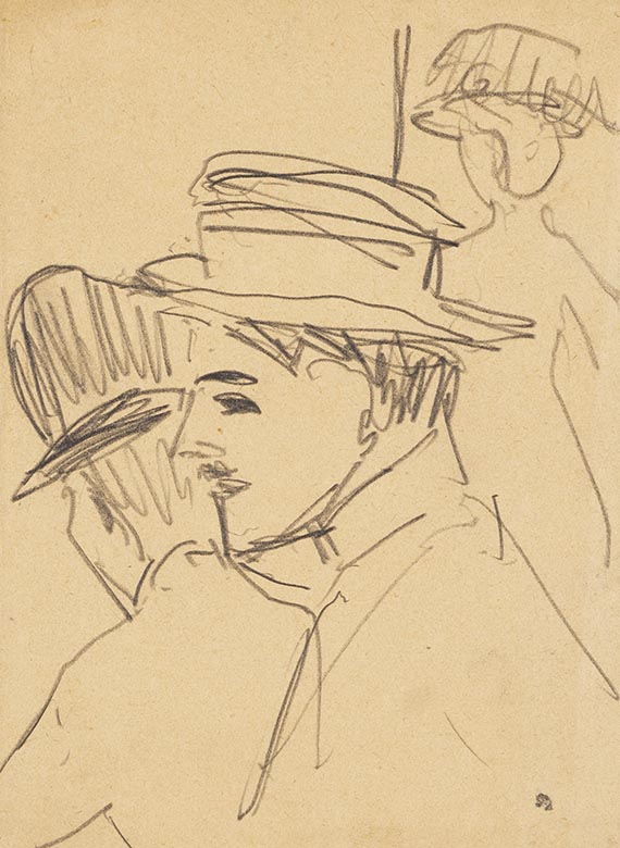 Kirchner, Ernst Ludwig - Bleistiftzeichnung