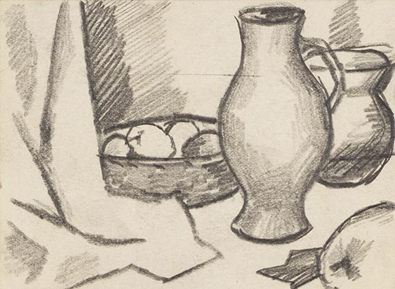 August Macke - Kr&uuml;ge und Apfelschale