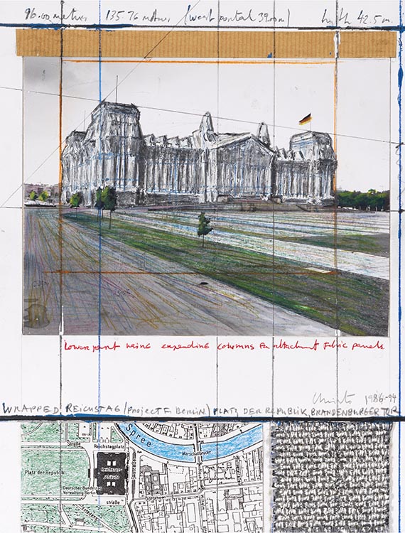 Christo - Wrapped Reichstag (Project for Berlin)