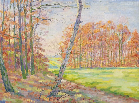 Conrad Felixm&uuml;ller - &Ouml;l auf Leinwand